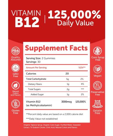 Lunakai USA Made Probiotic + Prebiotic & B12 Extra Strength Gummies Bundle Digestive & Daily Energy Support 60 Non-GMO Gummies Each - Buy Online on GoSupps.com