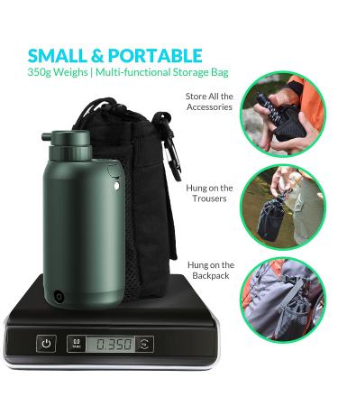 BKLES Electric Water Purifier Survival - 0.01 Micron 5-Stage Filtration System with Emergency Lighting - Green Color - Buy Online on GoSupps.com