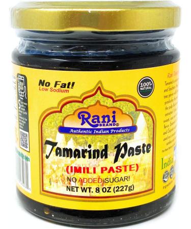Rani Tamarind Paste Puree (Imli) 8oz (227g) Glass Jar, No added sugar  All Natural | Vegan | Gluten Free | No Colors | NON-GMO | Indian Origin Tamarind Paste 8 Ounce (Pack of 1)