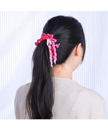 Sucrain 18 PCS Colorful Elastic Curly Hair Ribbons Ties for Girls - Boutique Hair Bands for Toddlers, Kids & Children | Ponytail Holders - Buy Online on GoSupps.com