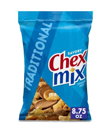 Chex Mix Snack Mix, Traditional, Savory Snack Bag, 8.75 oz