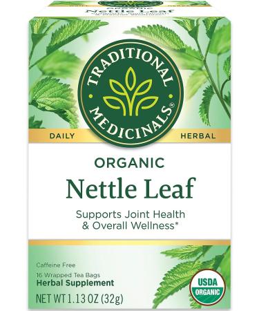 Traditional Medicinals Organic Nettle Leaf Tea - Joint Health & Wellness Support - 48 Tea Bags (Pack of 3) - Buy Online on GoSupps.com