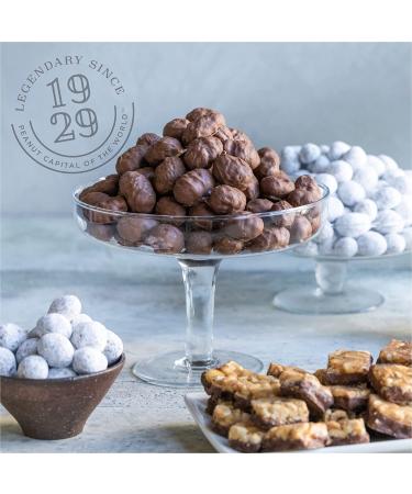 Virginia Diner Gourmet Natural Double Dipped Chocolate Covered Peanuts 20oz Tin - 1.25lb Pack of 1 - Buy Online on GoSupps.com