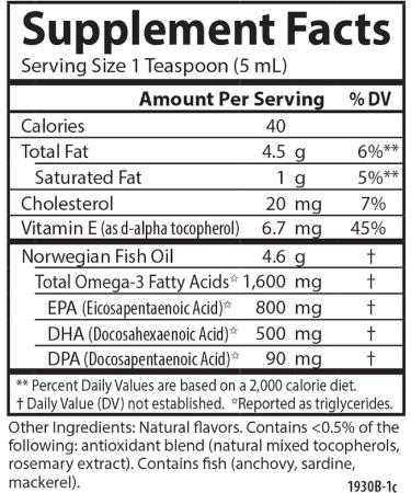 Carlson - The Very Finest Fish Oil 1600 mg Omega-3s Fatty Acids EPA DHA & DPA Liquid Fish Oil Supplement Norwegian Wild-Caught Sustainably Sourced Mixed Berry 200 mL (6.7 Fl Oz) - Buy Online on GoSupps.com