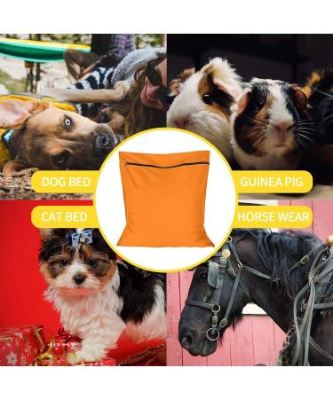 Aoliandatong Pet Laundry Bag - Large Size Hair Remover Wash Bag for Dogs, Cats, Horses, and Rabbits - Prevents Pet Hair Blockage in Washing Machine (Orange) - Buy Online on GoSupps.com