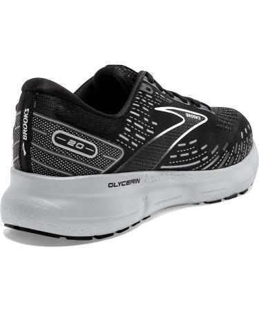 Brooks Men's Glycerin 20 Running Shoe 9.5 Black/White/Alloy - Buy Online on GoSupps.com