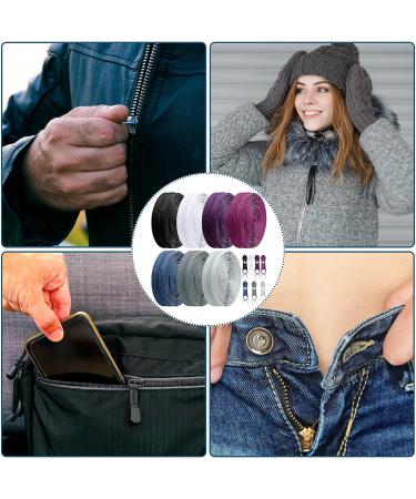 35 Yards/7 Assorted Colors Nylon Coil Zippers with 70 Zipper Sliders - DIY Sewing Craft Supplies - Cold Colors - Buy Online on GoSupps.com