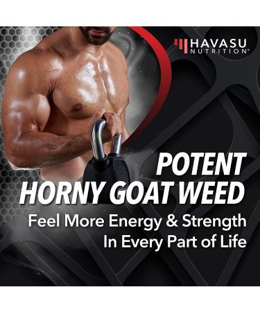 Havasu Nutrition Horny Goat Weed with Ginseng & Maca Root - Boost Energy & Libido - 60 Capsules - Buy Online on GoSupps.com