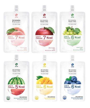 JELLY B Drinkable Konjac Jelly (10 Packs of 150ml) - Healthy and Natural Weight Loss Diet Supplement Foods  0 Gram Sugar  Low Calorie  Only 6 kcal Each Packets  (Apple) - Buy Online on GoSupps.com
