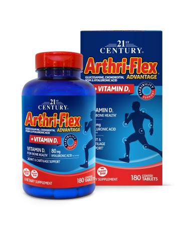 21st Century Arthri-Flex Advantage + Vitamin D3 180 Coated Tablets