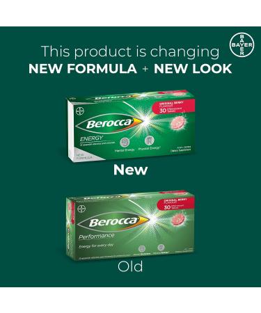 Buy Berocca Performance 30 Effervescent Tablets - Original Berry Flavor Caffeine-Free - International Shipping Available - Buy Online on GoSupps.com