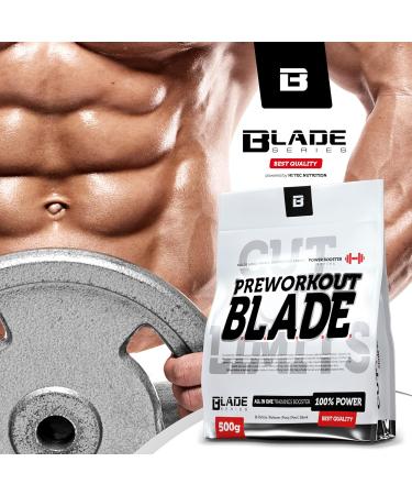 Blade Series PROWOUT Blade Booster - Pre-Workout Dietary Supplement for Strength & Endurance Athletes - Instant Orange Drink 500g - Boost Training Performance - Buy Online on GoSupps.com