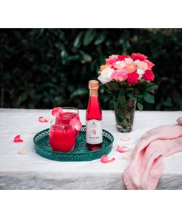 Sirop de Rose libanais Authentique- 100% Artisanale- Sans Colorant ni Conservateur- Id al pour Boissons Desserts & Cocktails- Certifi Commerce Equitable- 2 x 25cl- Terroirs du Liban - Buy Online on GoSupps.com