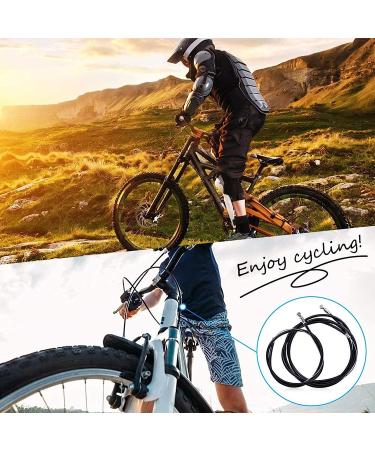 JJEIGVJ 1 Pair Bike Brake Cable Set - Front and Rear Brake Wires for Road and Common Bike (BLACK) - Buy Online on GoSupps.com