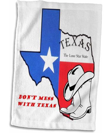3D Rose Texas Towel - Don't Mess with Texas - 15 x 22 - Buy Online on GoSupps.com
