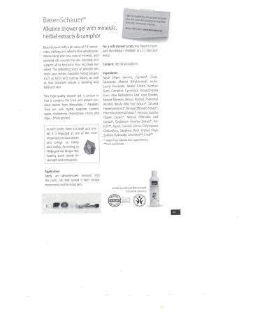 Dr. Jentschura Basenschauer Alkaline Shower Gel with Minerals and Essential Oils - Buy Online on GoSupps.com