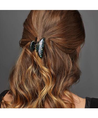 6-Piece Tortoise Shell Hair Claw Clip Set - 2 Inch Medium Banana Hair Clips for Women and Girls - Assorted Designs - Buy Online on GoSupps.com