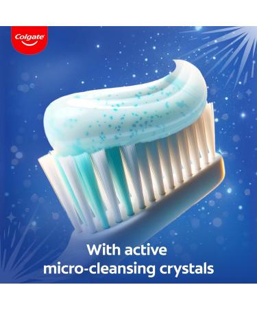  Colgate Colgate Advanced White Toothpaste 6 x 75 ml | Whiter Teeth in 10 Days | Clinically Proven Whitening | Whitening Toothpaste with Micro-Cleaning Crystals | Mint Toothpaste - Buy Online on GoSupps.com