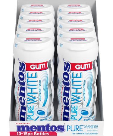 Mentos Chewing-gum blanchissant Pure White - Parfum de menthe - Buy Online on GoSupps.com