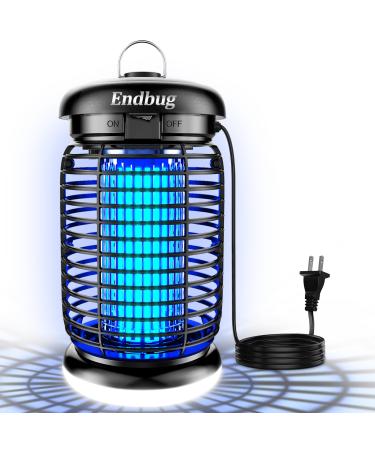 Endbug Bug Zapper Outdoor with LED Light 4200V Mosquito Zapper Outdoor IPX5 Waterproof Electric Bug Zapper 2-in-1 Fly Zapper Fly Trap Indoor Outdoor for Patio Garden Backyard Home Plug in