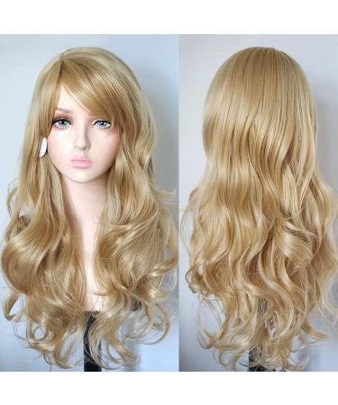 YEESHEDO 22 Blonde Wavy Curly Pastel Hair Wig for Women - Costume Cosplay Party Wig - Buy Online on GoSupps.com
