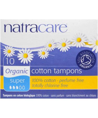 Buy NATRACARE Super Tampons - 10 Ct (4 Pack 40 Total) | Eco-Friendly & Organic Options for International Shipping - Buy Online on GoSupps.com