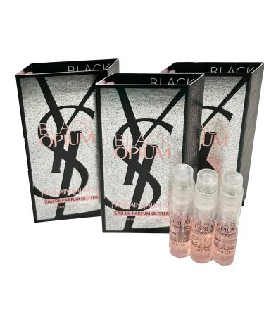 YVES SAINT LAURENT YSL Black Opium EDP Glitter Sample Women Perfume 1.2 ml / 0.04 oz - set of 3 - Buy Online on GoSupps.com