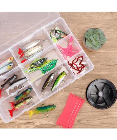SGHUO 3 Pack Large Plastic Storage Box Organizer with 15 Grids and Dividers for Tackle Box, Beads, Washi Tape, Ribbons - Crafts & Art Supply Organization (10.9x6.5x2.2inch) - Buy Online on GoSupps.com
