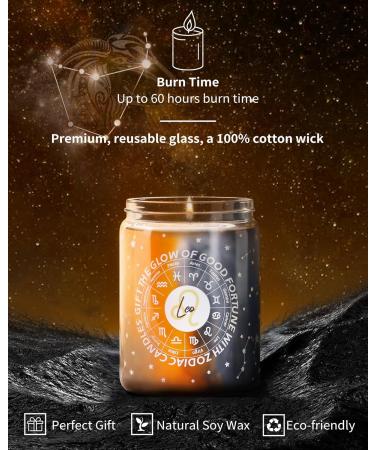 IZIDDO Zodiac Scented Candles for Women - Lucky Birthday Gifts | 12 Constellation Aromatherapy Candles - Blackcurrant & Vanilla 9.5oz Jar - Perfect for Friends & Gifts - Buy Online on GoSupps.com