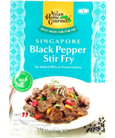 Asian Home Gourmet Asian Home Gourmet Singapore Black Pepper Stir Fry 50 g