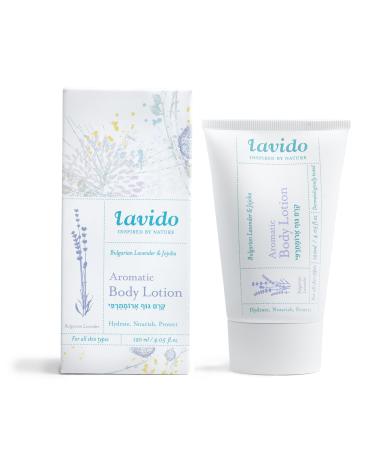 Lavido - Natural Aromatic Body Lotion | Non-Toxic Clean Skincare (Lavender 4.05 fl oz | 120 ml) 4 Fl Oz (Pack of 1)