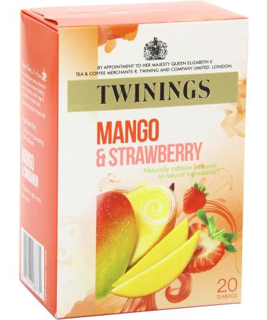  Twinings Twinings - Mango & Strawberry - Pack of 20 tea bags - 40g - Buy Online on GoSupps.com