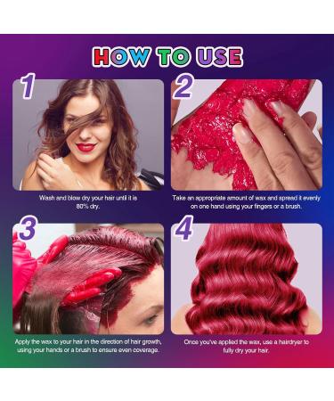 Premium Temporary Hair Color Wax Set for Halloween & Cosplay | DIY Styling for Parties Christmas & Nightclubs | Ideal Gifts for All Ages - Buy Online on GoSupps.com