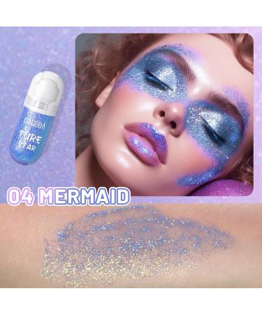 Buy Pheral Roll-On Body Glitter Gel | Mermaid Makeup & Festival Rave Accessories | Holographic Hair Glitter & Face Paint | Sparkle Halloween Party Shimmer - Buy Online on GoSupps.com
