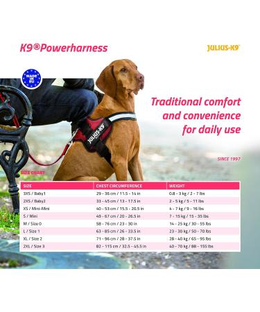 K9 Powerharness - Size M/0 in Red | Durable & Comfortable Dog Harness for International Shipping - Buy Online on GoSupps.com
