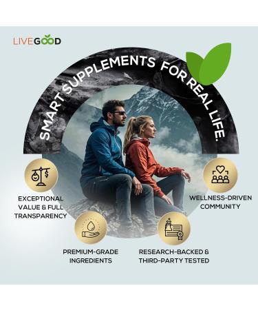 LIVEGOOD Himalayan Shilajit and Organic Sea Moss Capsules Fulvic Acid Organic Sea Moss and Shilajit Combo for Energy Wellness and Vitality Support Supports Focus and Mental Clarity (60 Count) - Buy Online on GoSupps.com
