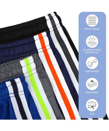 Resinta 4 Pack Toddler Boy Quick Dry Mesh Active Shorts | Basketball Performance | 3T Black Gray Navy Royal Blue - Buy Online on GoSupps.com