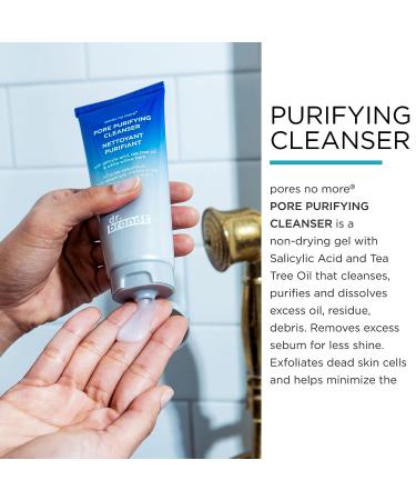 Dr. Brandt Pores No More Pore Purifying Cleanser 3.5 fl oz - Salicylic Acid & Tea Tree Oil Formula for Clear Skin - Buy Online on GoSupps.com
