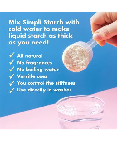 Simpli Starch 16oz Pouch - Liquid Starch Concentrate for Laundry, Ironing, Crafts & More - Buy Online on GoSupps.com