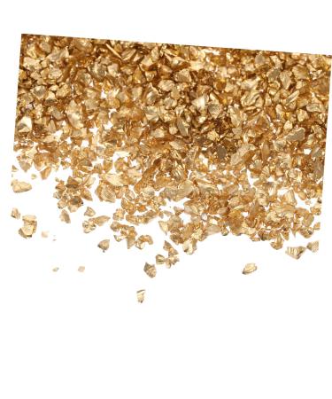 1 Glass Chip Nail Accessories Epoxy Resin Rhinestones Resin Epoxy Diy Epoxy Fillers Nail Art Accessories Manicure Charms Manicure Fillers Nail Art Fillers Nail Stone Filling 0.5X0.3cm Golden