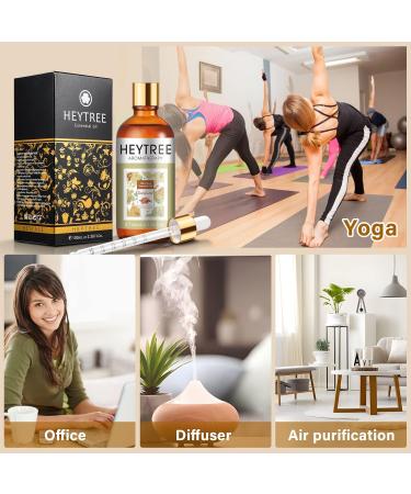 HEYTREE Sandalwood Essential Oil 100ml - Calm the Mind, Promote Peace and Focus - Exquisite Woody Scent for Aromatherapy and Relaxation - Buy Online on GoSupps.com