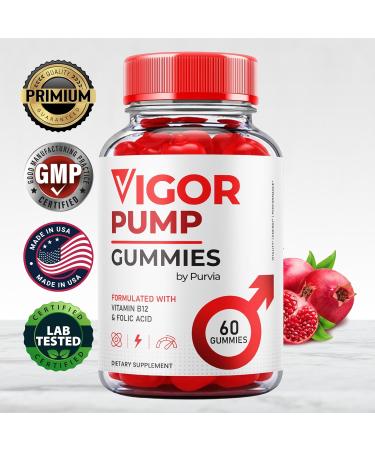 (2 Pack) Vigor Pump Gummies Vigor Pump Gomitas VigorPump Advanced Strength Formula for Overall Wellness Support Vigor Pump Gummies Maximum Performance Blend Vigor Pump Gummy Made USA (120 Gummies) - Buy Online on GoSupps.com
