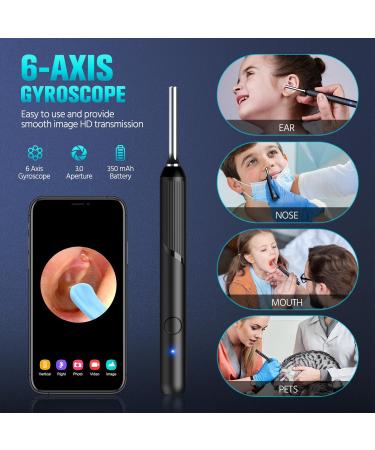 1080P Ear Wax Removal Tool with Camera - Ear Cleaner Kit for iPhone, iPad, Android - 8 Pcs Ear Set & 5 Auxiliary Accessories Included - Buy Online on GoSupps.com