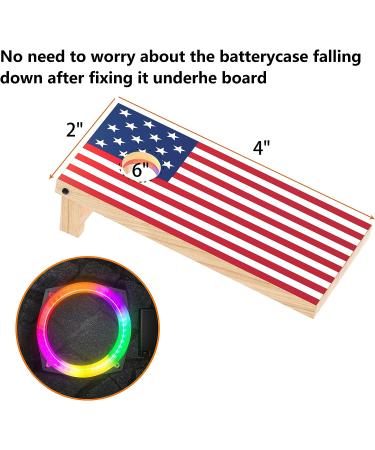 Teamaze RGB Flashing Cornhole Board Lights Set - 2 Pcs for 4ft x 2ft Boards - Perfect for Camping and Backyard Games - Buy Online on GoSupps.com