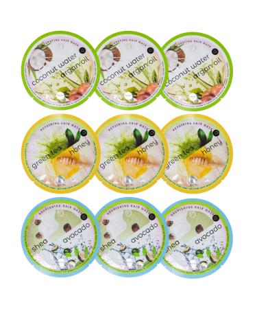 SpaLife Assorted All Natural Hair Mask 9 pack - Buy Online on GoSupps.com