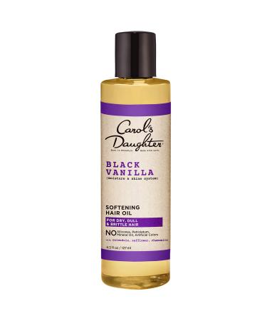 Carol s Daughter Black Vanilla Moisture & Shine Pure Hair Oil for Dry Hair and Dull Hair  with Calendula  Chamomile and Safflower  Silicone Free Hair Oil  Paraben Free  4.3 fl oz
