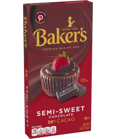 Bakers Semi Sweet Chocolate 113g - Buy Online on GoSupps.com