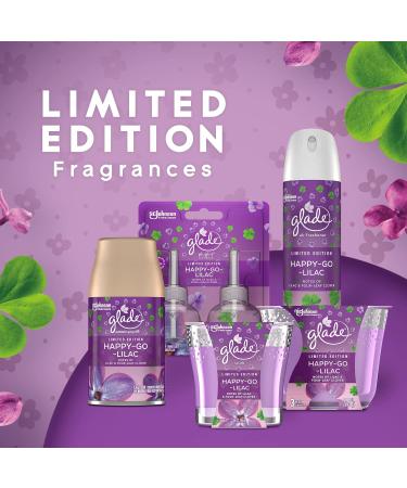 Glade Happy-Go-Lilac Candle | Essential Oil Infused 3-Wick Air Freshener | 6.8oz Fragrance Candle - Buy Online on GoSupps.com