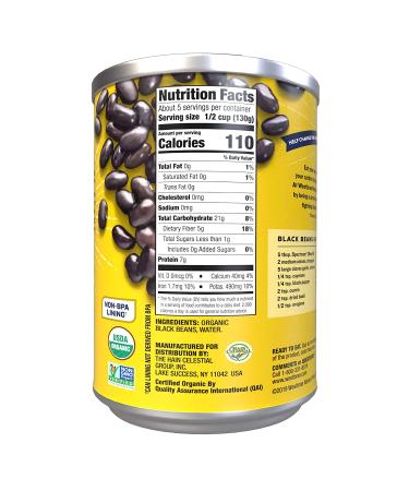 Westbrae Natural Organic Black Beans - No Salt Added, 25 Oz (Pack of 12) | Healthy & Delicious - Buy Online on GoSupps.com