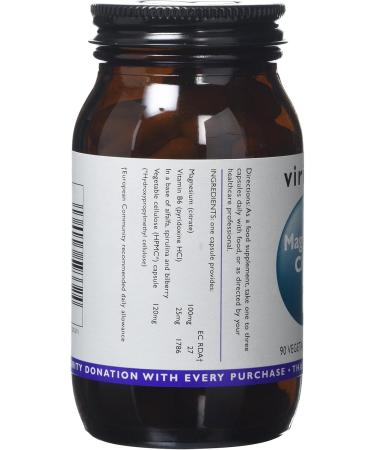 Viridian Magnesium Citrate with B6 - 90 Vegicaps - Buy Online on GoSupps.com